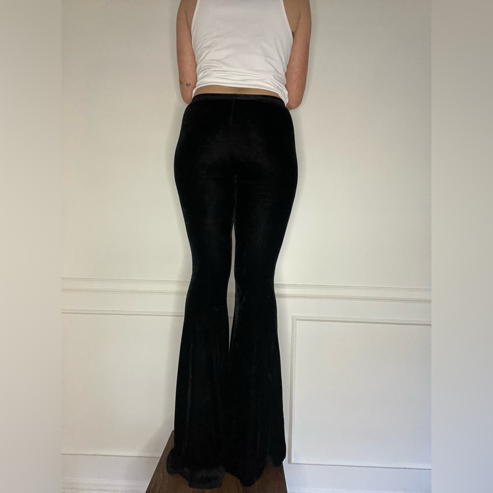 Wide Leg Velvet Pants